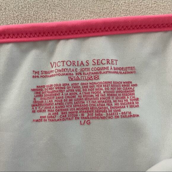Victoria's Secret Sexy Triangle Cross Back Strappy Top Cheeky Bottom Bikini M/L - Picture 7 of 12